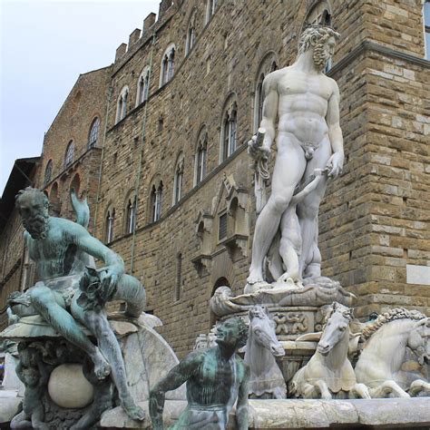 Statues In Piazza Della Signoria In Florence Italian Notes