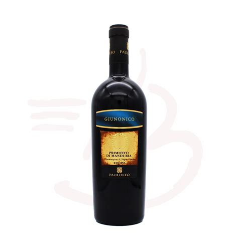 Paololeo 14er Giunonico Primitivo Di Manduria Riserva DOC 0 75l