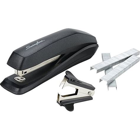 Swingline Standard Stapler Value Pack 15 Sheets Black Premium Staples And Remover Included