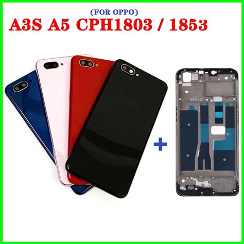 Back Housing Cover For Oppo A3s Cph1803 Cph1853 Middle Front Frame