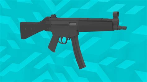 D Model Low Poly Mp Smg Vr Ar Low Poly Cgtrader