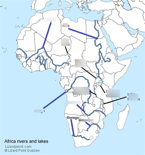 World History - African Rivers Map Diagram | Quizlet