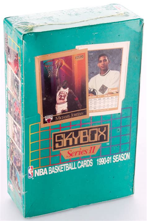 1990 91 Skybox Series 2 Basketball Unopened Wax Box With 36 Packs