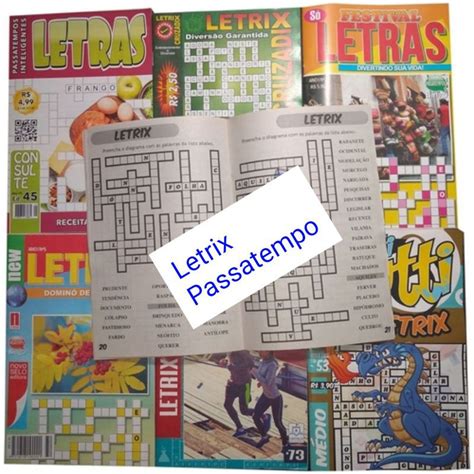 Kit Passatempo Revista Letrix N O Repetidos Shopee Brasil