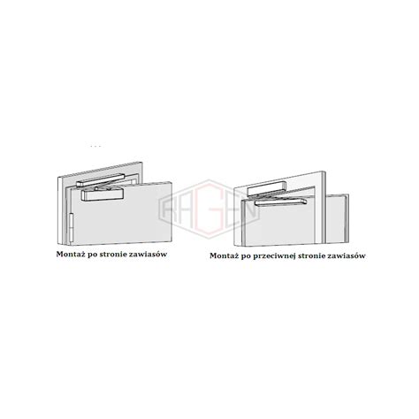 Assa Abloy Dc Samozamykacz Z Szyn Lizgow En Br Zowy