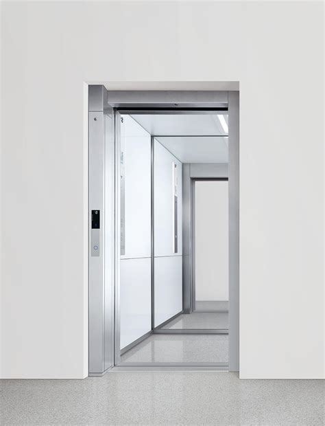 Stainless Steel Center Opening Glass Door Passenger Elevator Maximum Height 7 Ft Id