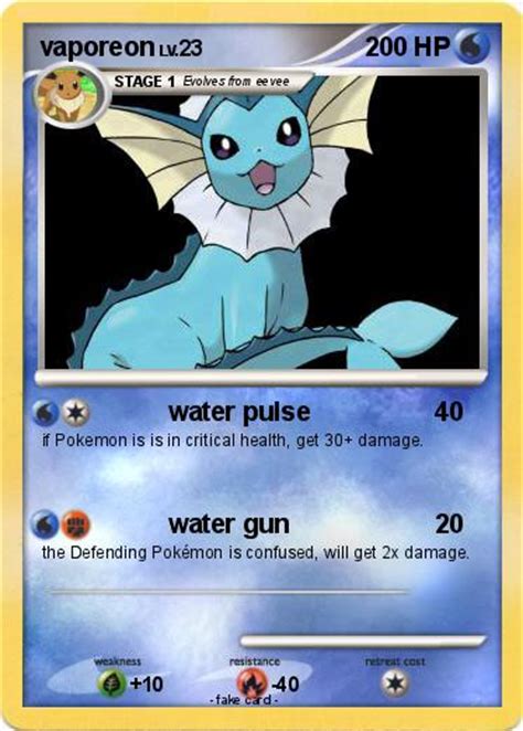 Pokémon Vaporeon 635 635 Water Pulse My Pokemon Card