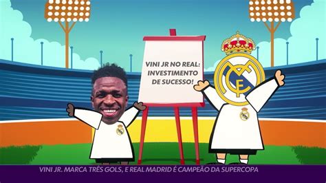 V Deo Vinicius Jr Marca Tr S Gols E Leva O Real Madrid Ao T Tulo Da