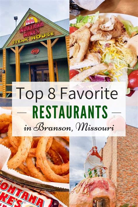 Top 8 Unique Restaurants in Branson - Plus Great Shopping & Entertainment