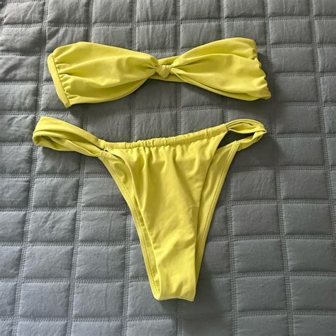 Lovers Friends Swim Lovers Friends Yellow Bikini Set Poshmark