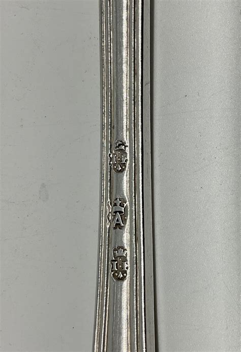 Proantic Stew Spoon In Silver Spun Model Armory Avignon 18th Centur