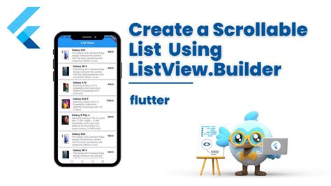 How To Create A Scrollable List In Flutter Flutter Listview Builder