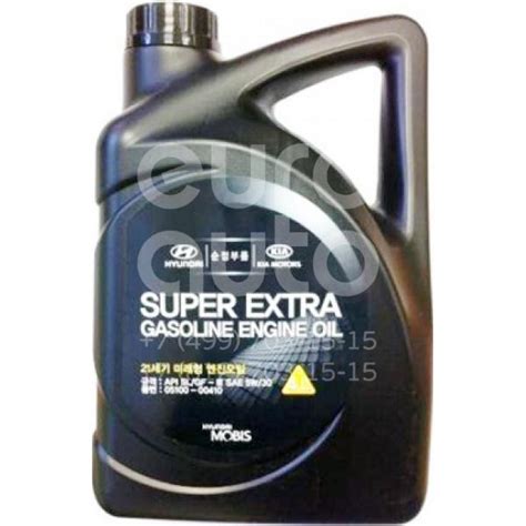 Масло HYUNDAI-KIA HYUNDAI SUPER EXTRA GASOLINE 5W30 4L ПОЛУСИНТЕТИКА ...