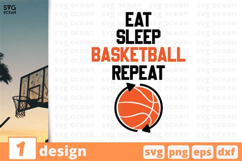 Eat Sleep Basketball Repeat Graphic By Svgocean Creative Fabrica