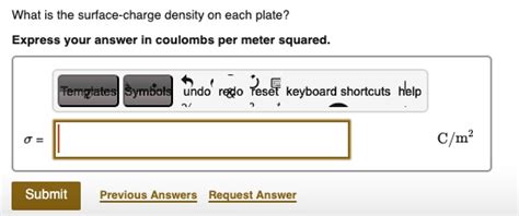 SOLVED: What is the surface-charge density on each plate? Express your ...