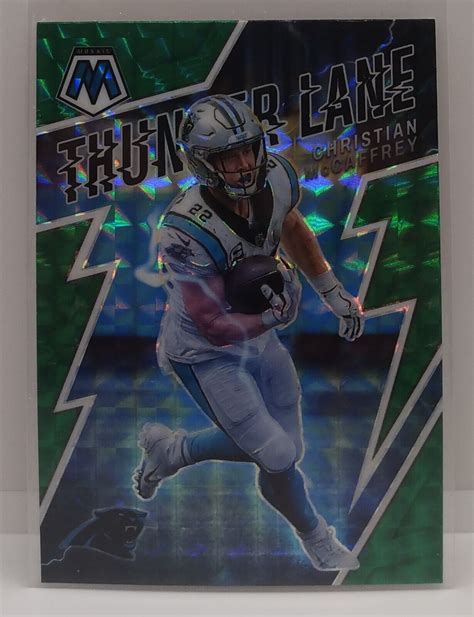 Mosaic Christian Mccaffrey Tl Thunder Lane Green Mosaic Prizm