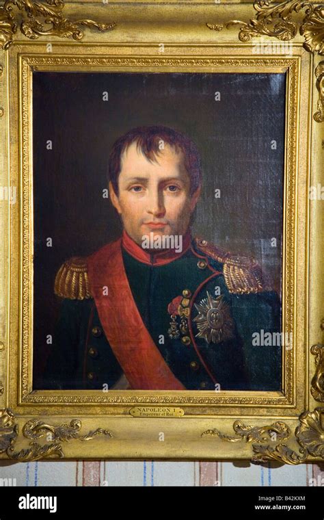 Painting of Napoleon at Napoleon Bonaparte's birthplace, on the ...