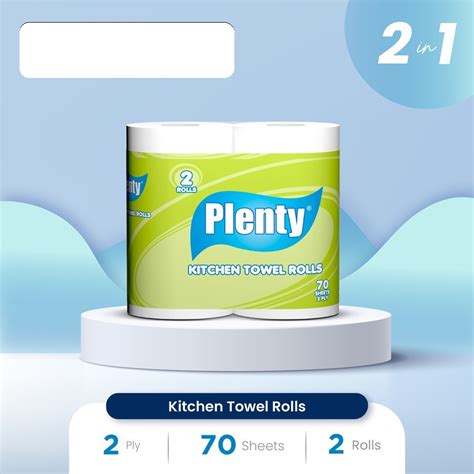 Jual TISU DAPUR GULUNG PLENTY 70 SHEETS X 2 ROLL KITCHEN TOWEL