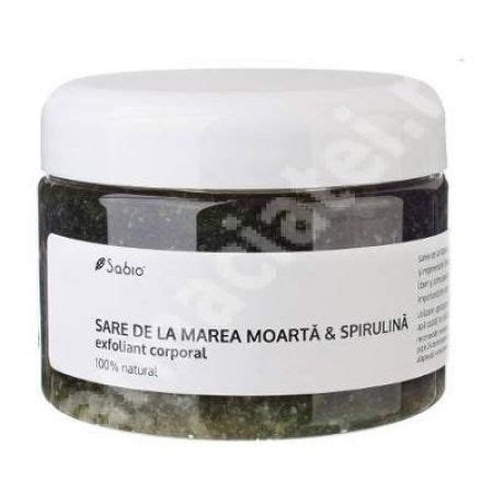 Exfoliant Corporal Cu Sare De La Marea Moarta Si Spirulina Farmacia