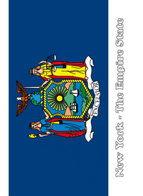 Printable New York State Flag