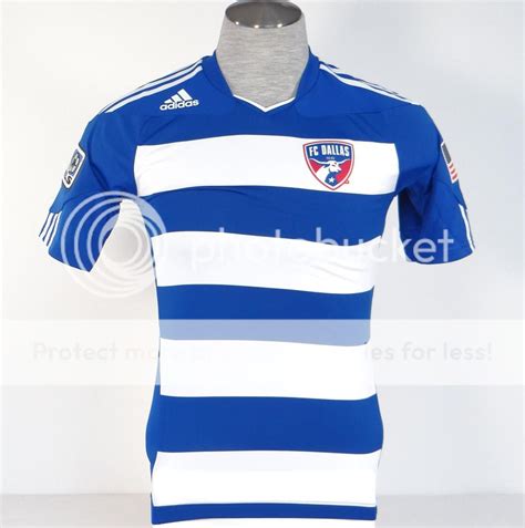 Adidas ClimaCool Formotion FC Dallas Blue & White Soccer Jersey Mens NWT