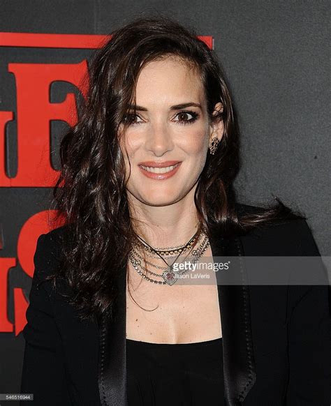 Actress Winona Ryder Attends The Premiere Of Stranger Things At