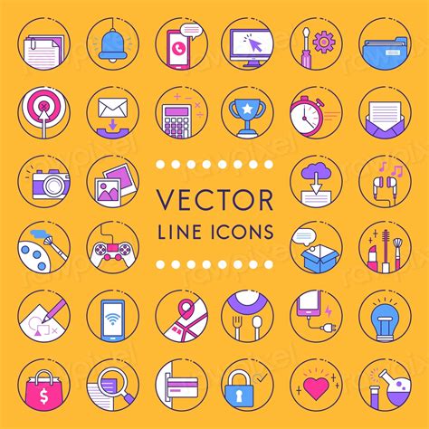 Illustration Of Vector Line Collection Premium Vector Rawpixel