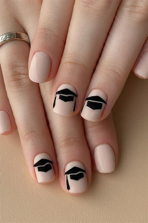 Elevate Your Graduation Look 17 Cutest Graduation Nail Ideas To Make You Look Chic