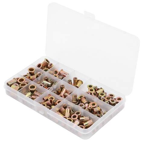 Crous à rivets Insert Nutsert Set écrou à rivet en acier au carbone