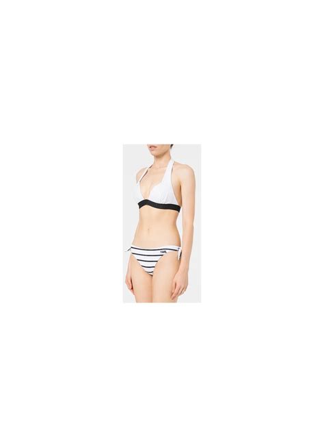 Karl Lagerfeld Bikini Sujetador Mujer Snap Kl22wtp05 White Talla XS