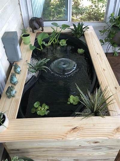 DIY Above Ground Goldfish Pond Fish Pond Gardens Outdoor Fish Ponds