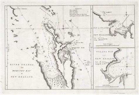 The first map of the Thames River in New Zealand | Altea Gallery