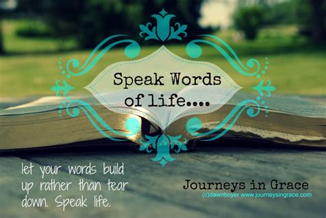 Make a Difference Challenge- Speak Life Words - Journeys in Grace