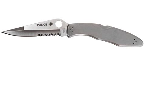 Spyderco C07 Police Partly Serrated Stainless Advantageously