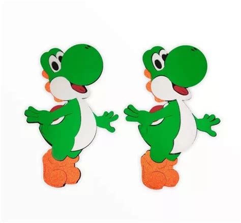 Figura Yoshi Super Mario Bros De Fomi Tamaño Mediano Mercadolibre