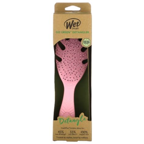 Wet® Brush Go Green Detangler Brush Pink Hair Brush 1 Pc Smiths Food And Drug