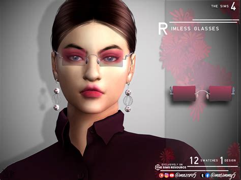 Rimless Glasses The Sims 4 Catalog