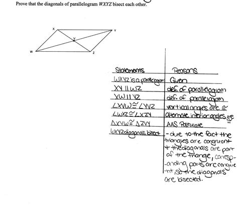 Proving Parallelograms Worksheets