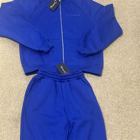 Carsicko Full Small Royal Blue Tracksuit Perfect Depop