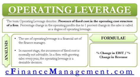 Operating Leverage And Degree Of Operating Leverage