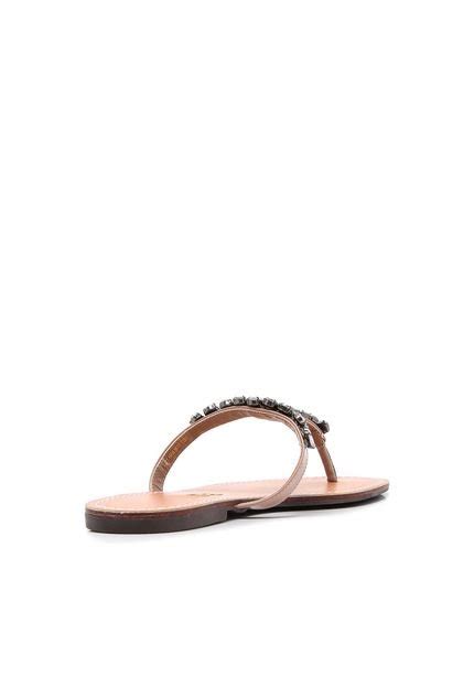 Sand Lia Rasteira Santa Lolla Pedraria Nude Compre Agora Dafiti Brasil