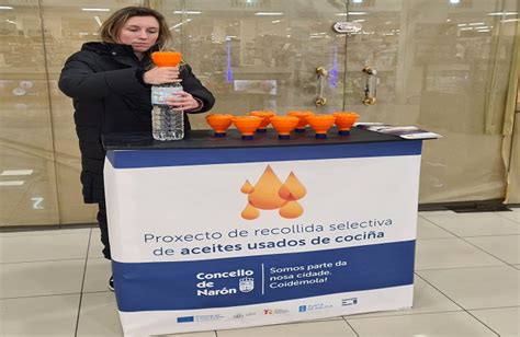 Campaña en Narón para a recollida selectiva do aceite de cociña usado