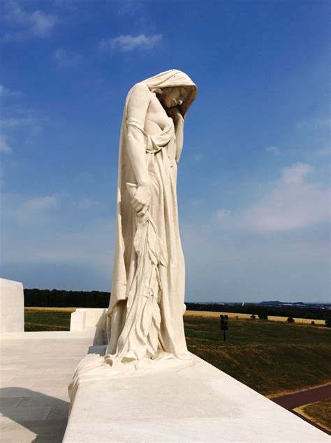 Mother Canada at The Vimy Memorial, Vimy Ridge - Etaples and Somme WW1 ...