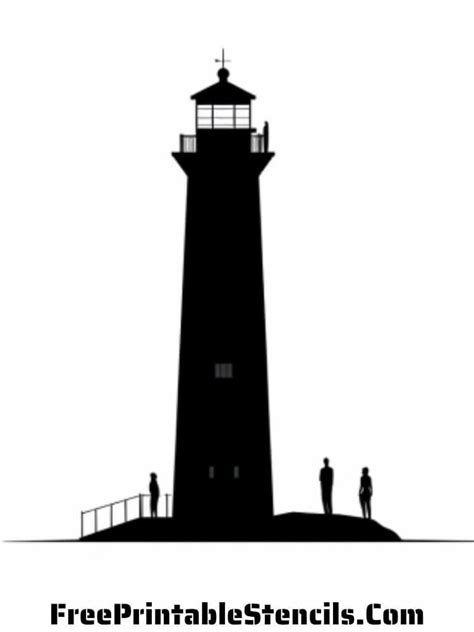 Free Printable Lighthouse Stencils and Silhouettes - Free Printable ...