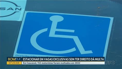 Multas Por Estacionamento Sem Credencial Em Vagas Exclusivas Quase