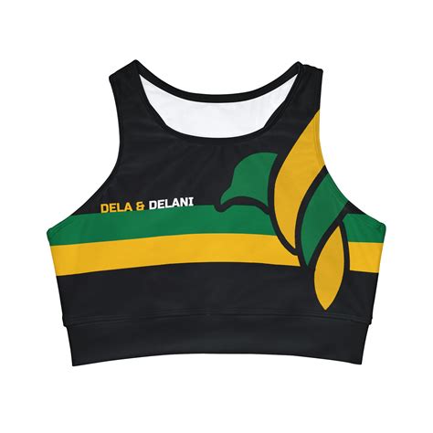 DELA DELANI Freedom High Neck Crop Bikini Top AOP Walmart