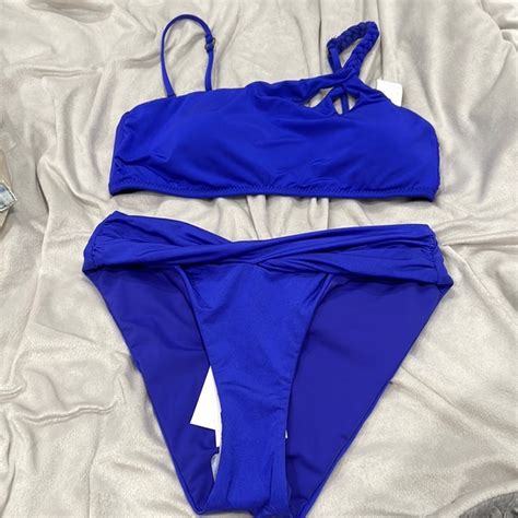 Becca Swim Bnwt Royal Blue Becca Bikini Set Poshmark