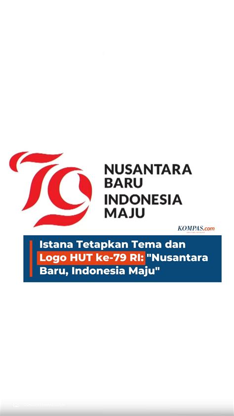 Video Istana Tetapkan Tema Dan Logo Hut Ke 79 Ri Nusantara Baru Indonesia Maju