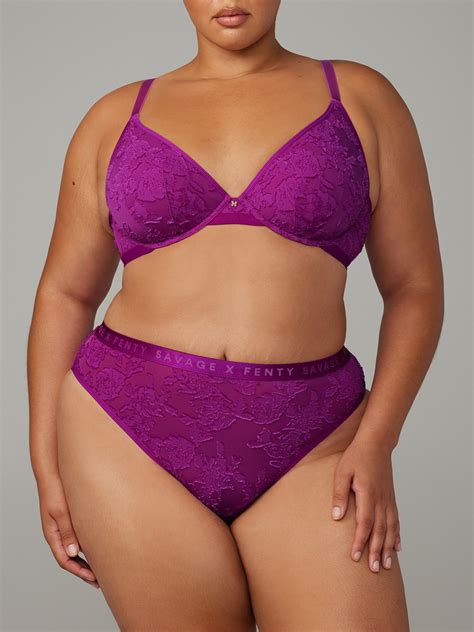 Charmed Prince High Leg Bikini Knickers In Purple SAVAGE X FENTY UK