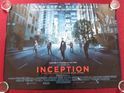 Inception Uk Quad X Rolled Poster Leonardo Di Caprio Gordon